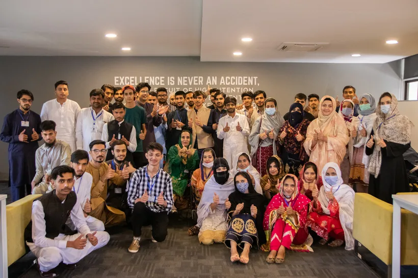 Group photo at an AdVentures programme